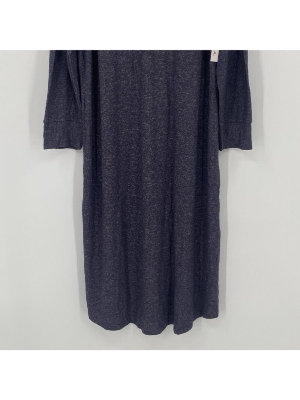 SOMA Size XL Gray CozyLuxe Long Sleeve Long Sleepshirt Rib - Picture 7 of 14